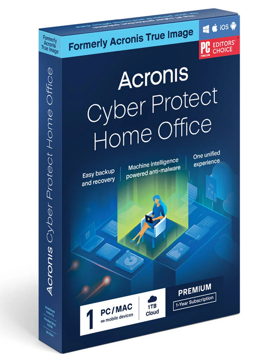 Acronis Cyber Protect Home Office Premium+ 1 TB di archiviazione cloud ESD