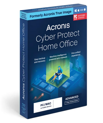 Acronis Cyber Protect Home Office Advanced+ 500 GB di archiviazione cloud